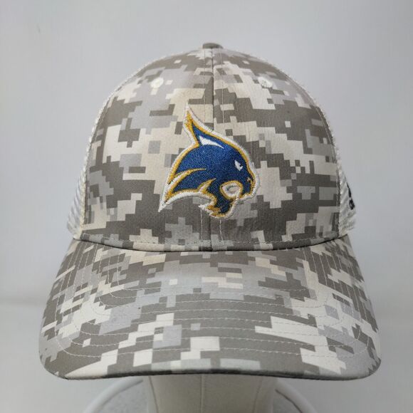 Adidas Men's Snapback Camo Hat Multicolor Embroidered Cats Logo - Picture 2 of 7